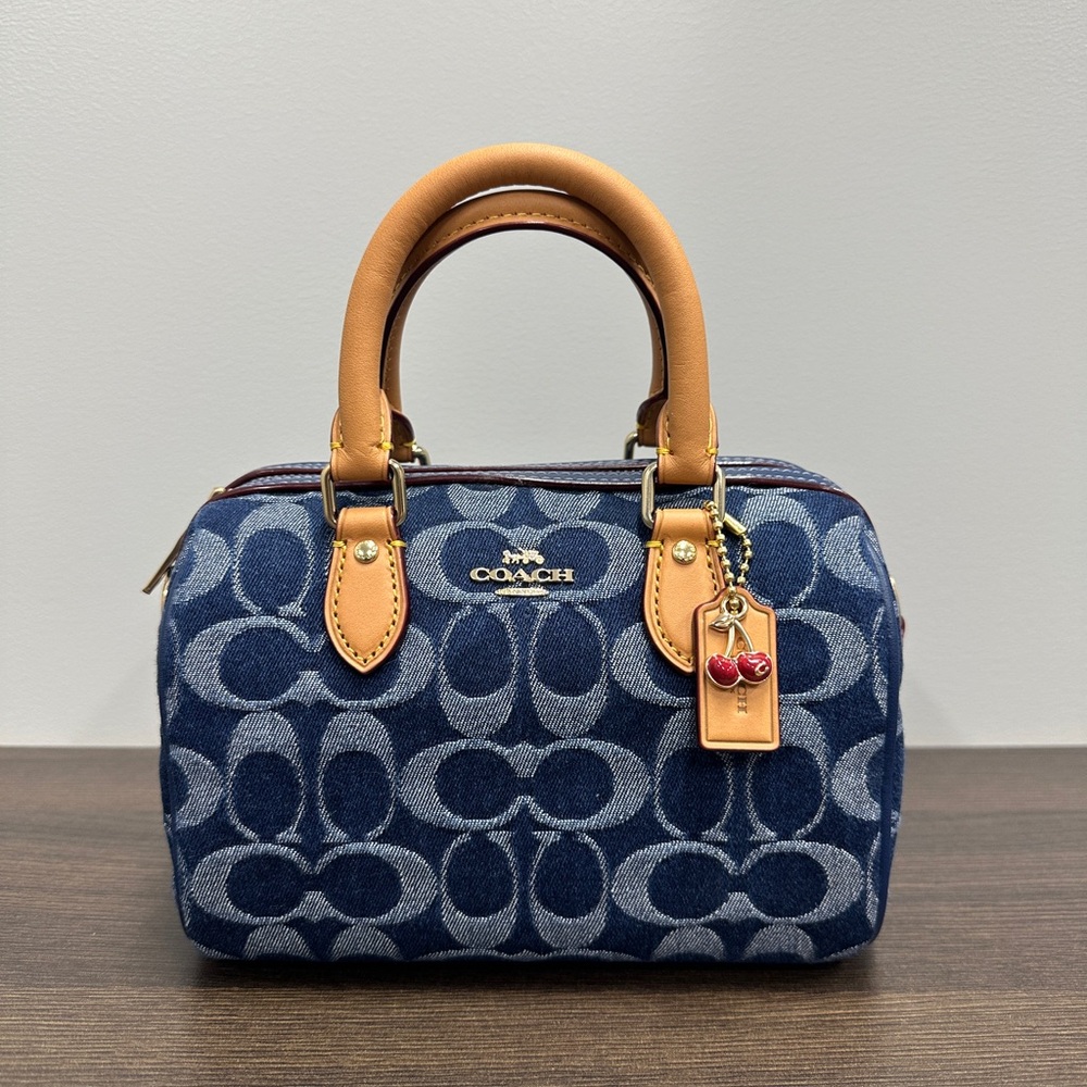 NWT Mini Rowan Crossbody Bag In Signature Denim